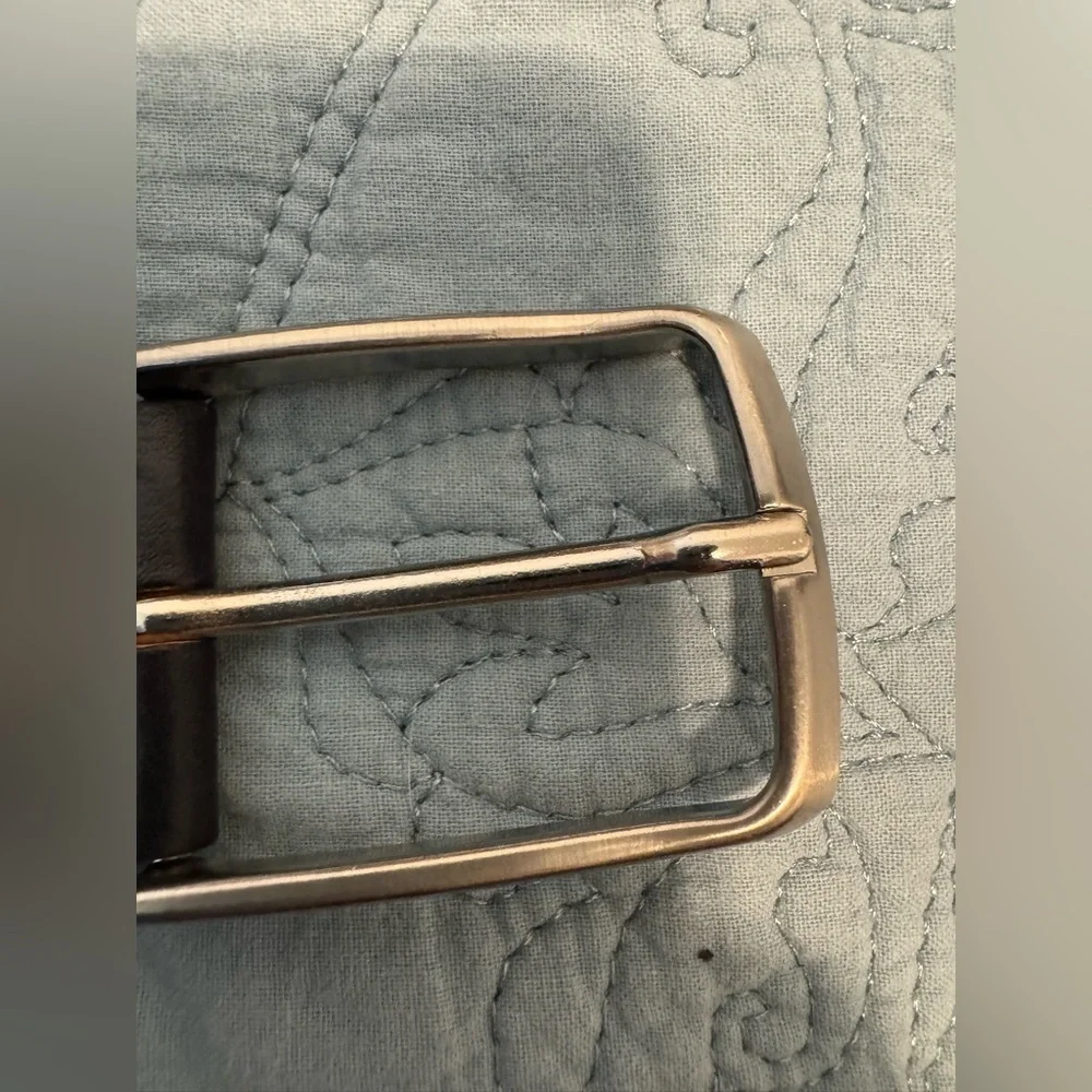 Unisex Italian Navy Leather Belt